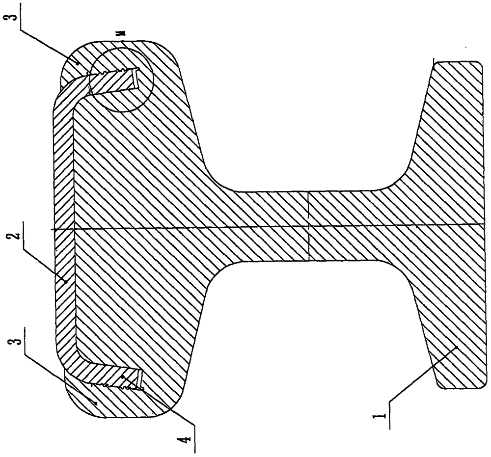 Thermal compounded steel-aluminum compounded conductive rail and manufacturing method