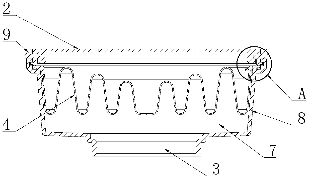 Bathroom filtering assembly and floor drain applying bathroom filtering assembly