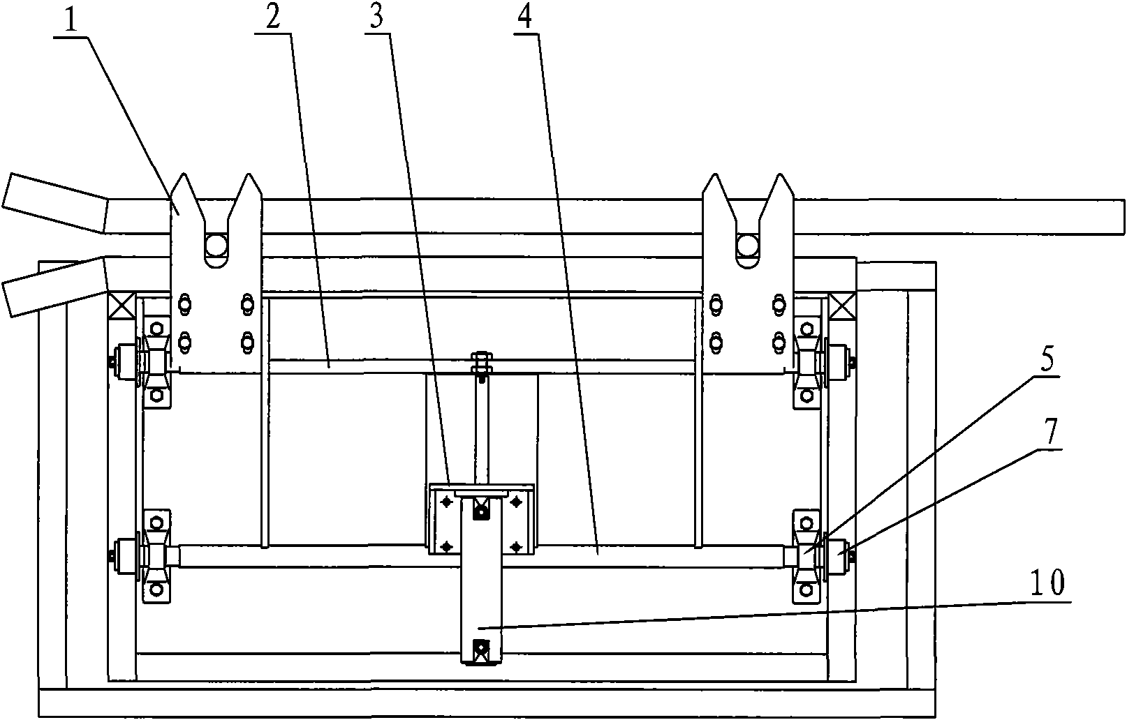 Method and device for rotationally hanging, tracking and positioning manipulator on paint line