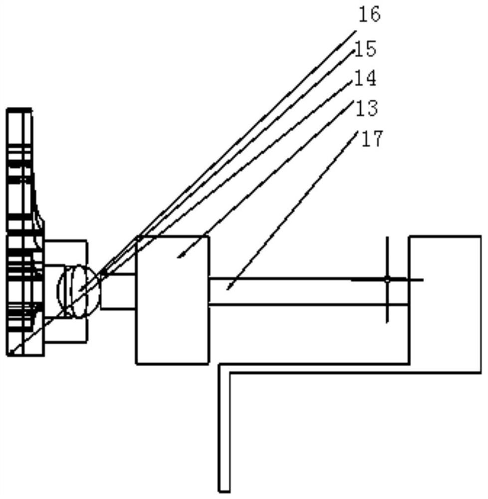 Crawling robot for detecting aero-engine blades