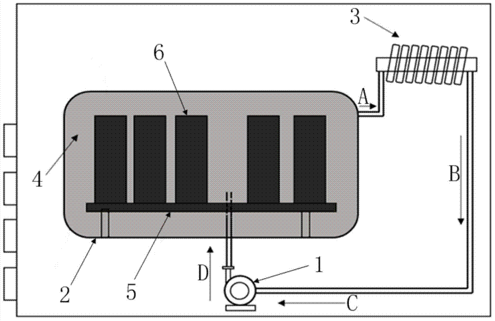 Liquid-state cooling immersion type structure heat dissipation system for computer chip