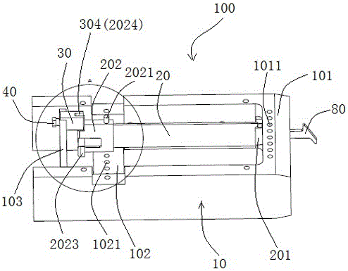 Piezo needle selector with adjustable piezo driver