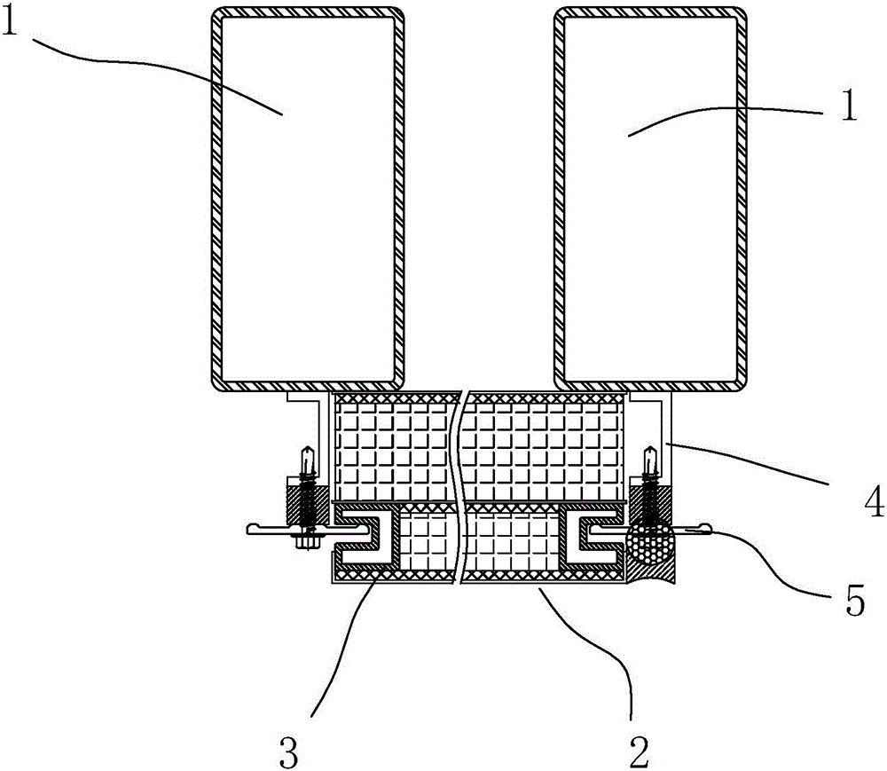 Component type insulation fireproof curtain wall structure