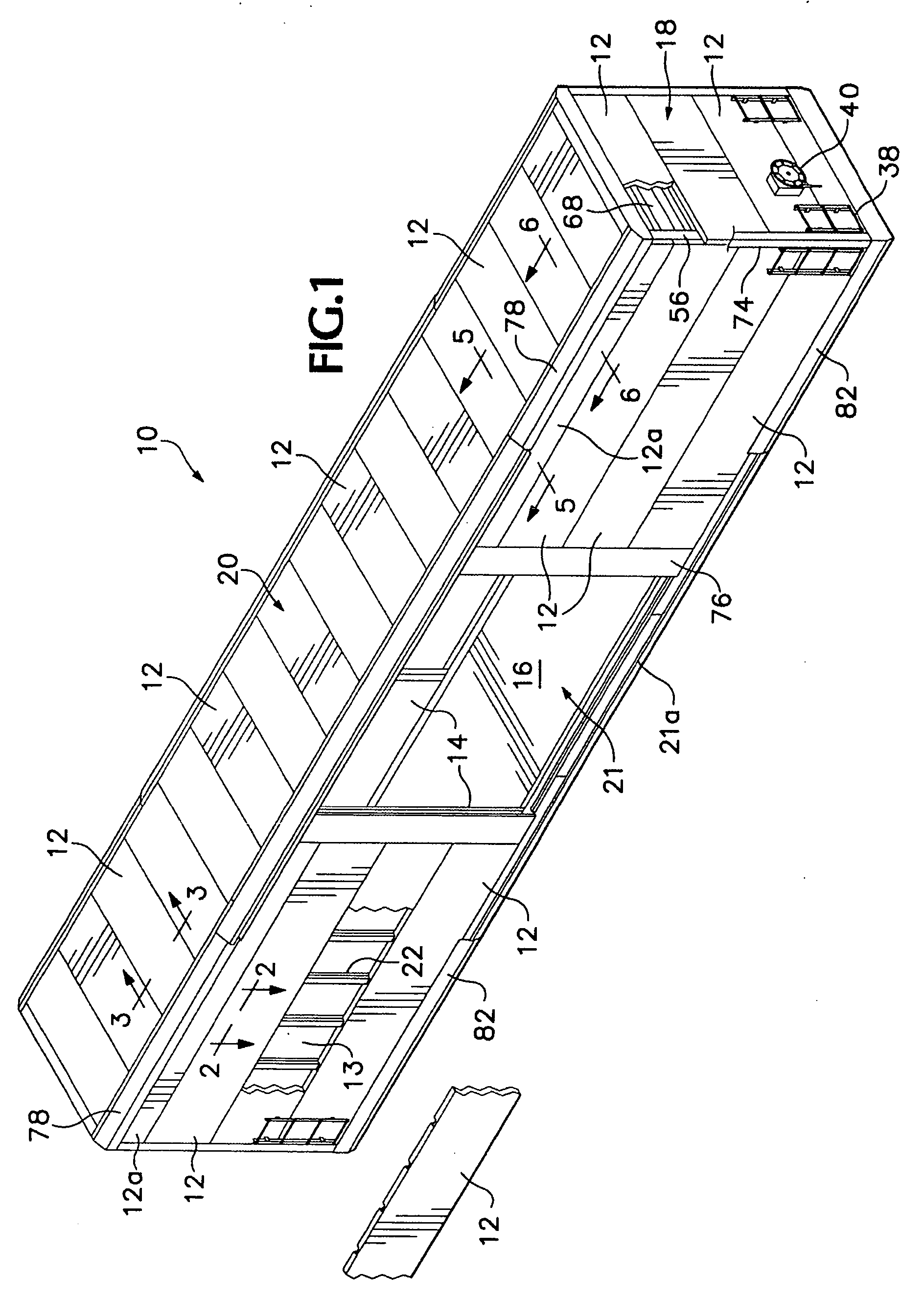 Insulative panels for a railway boxcar