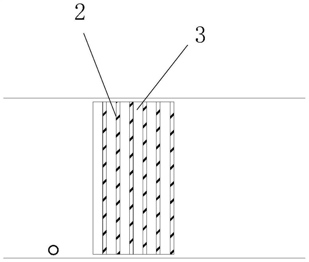 Drainage structure at the entrance of the underground garage