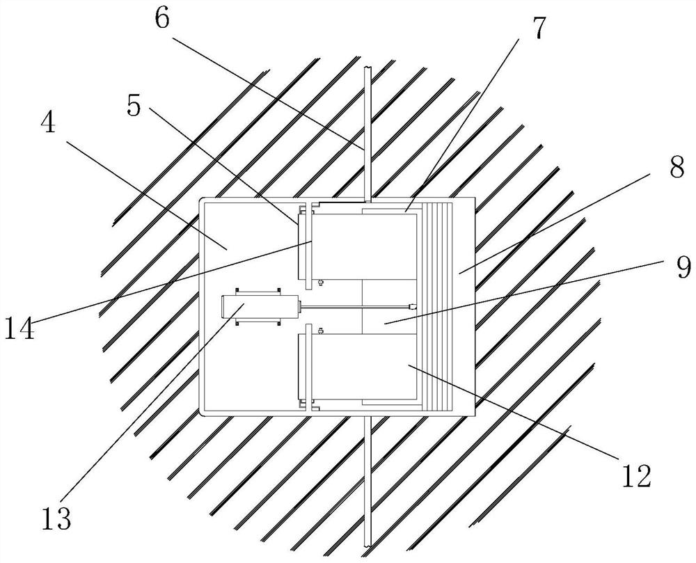 Drainage structure at the entrance of the underground garage