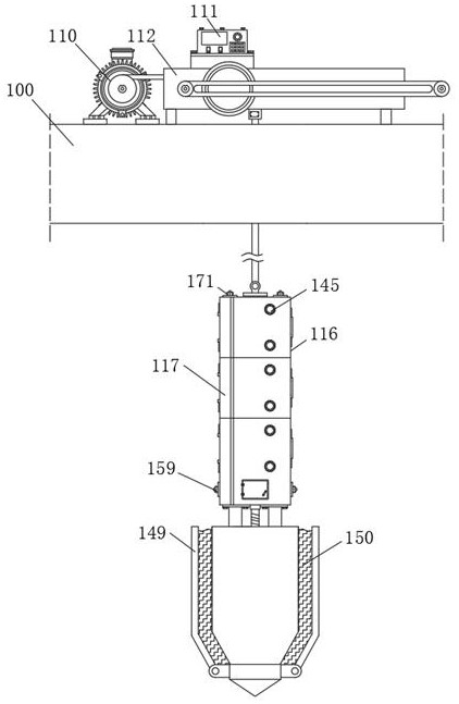 Automatic stratified sampling geological survey device