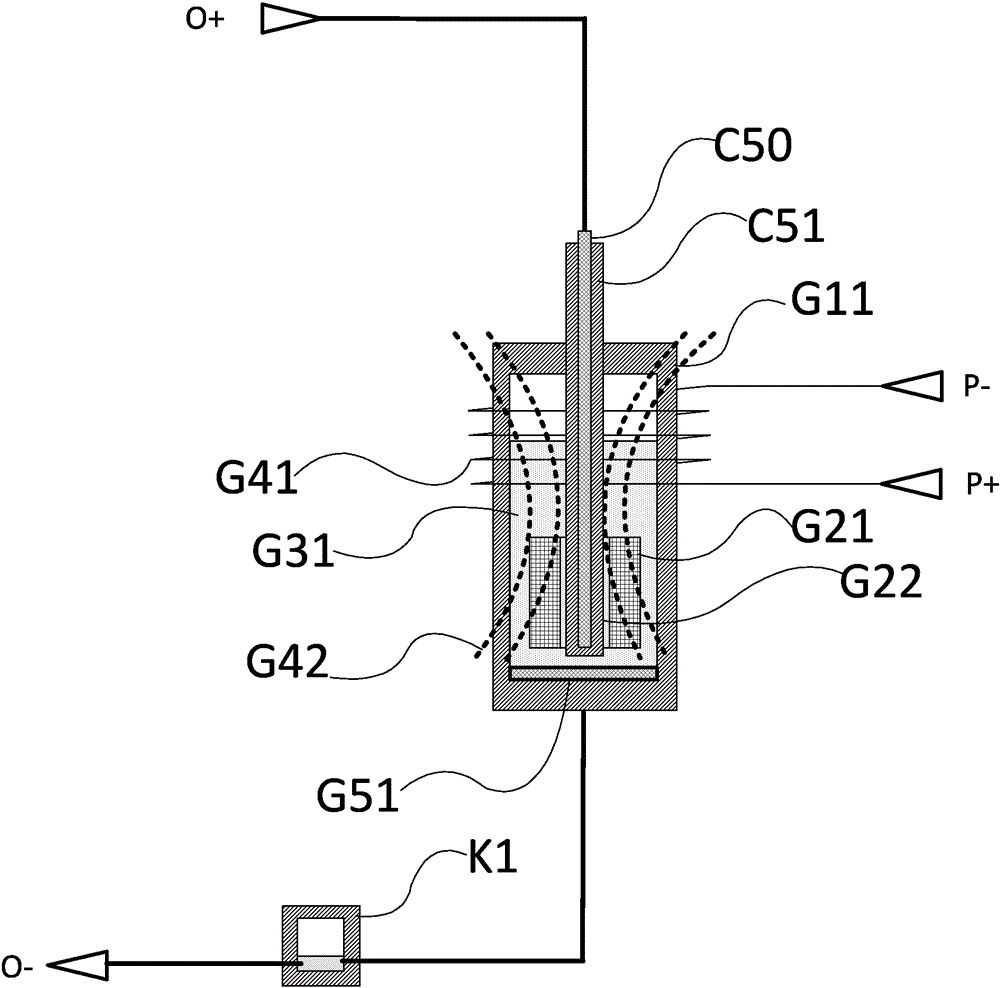 Linear controllable capacitor of decrescent capacitance, large-scale rice milling machine starting buffer circuit and electric machinery