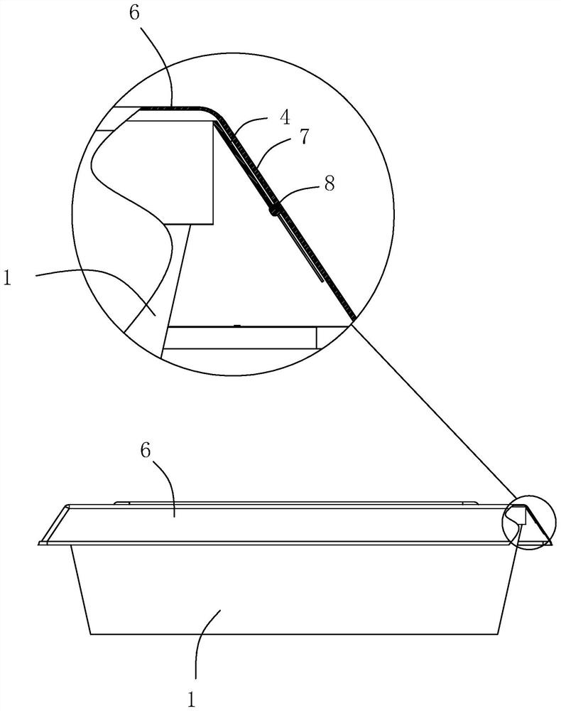 A lunch box with folded edges and corners and a method of using the same