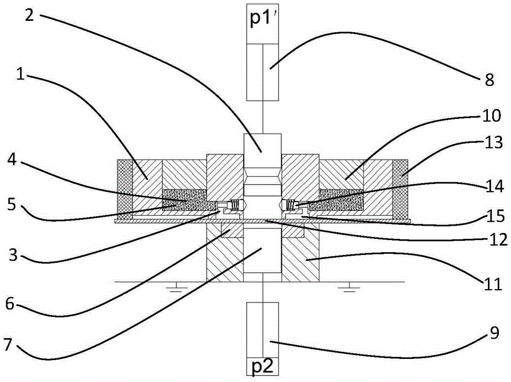 Deep-cooling punching-shearing forming device for blank holder of micro-miniature workpiece and forming method thereof