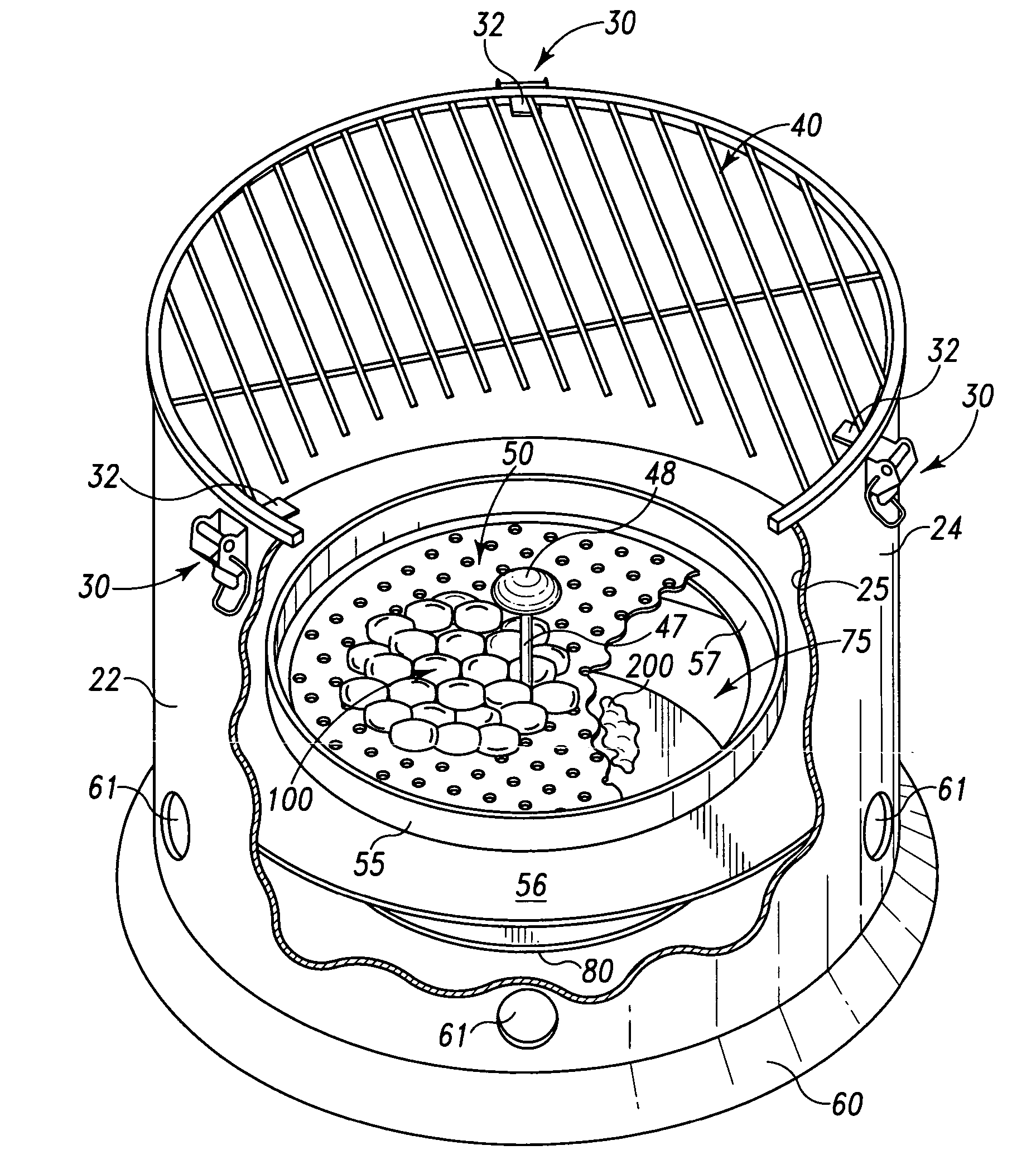 Pellet-fired BBQ