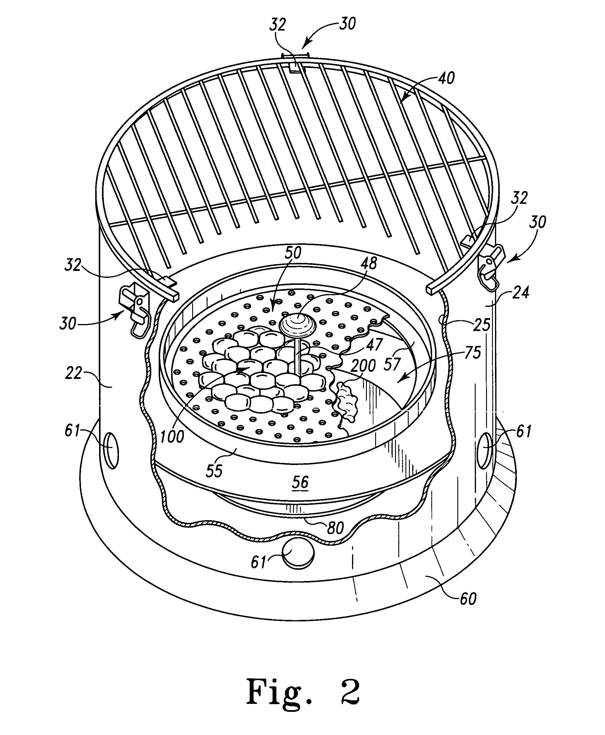 Pellet-fired BBQ