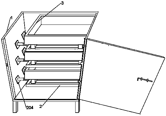 Layer-height-adjustable bean sprout cultivation device