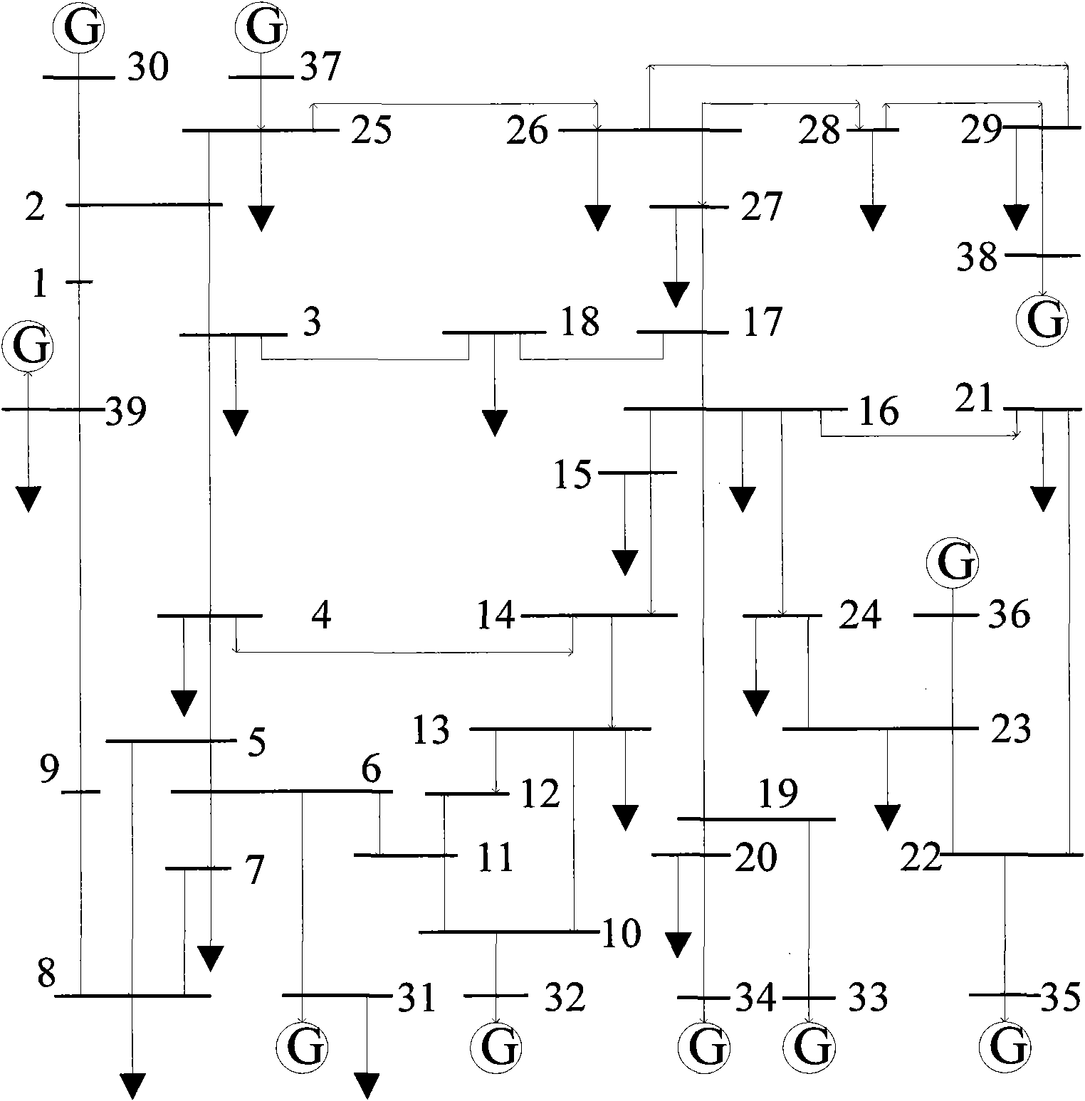 Inter-node phase relation identification method of electric system based on wide area measurement noise signal