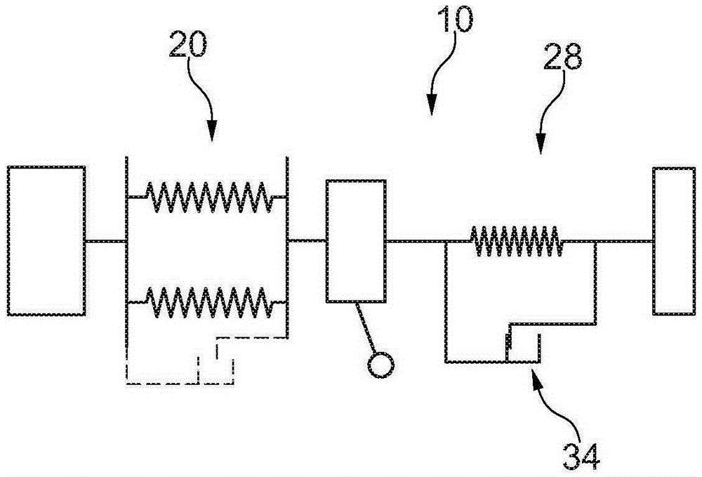 Damper device for a vehicle and method for designing a damper device