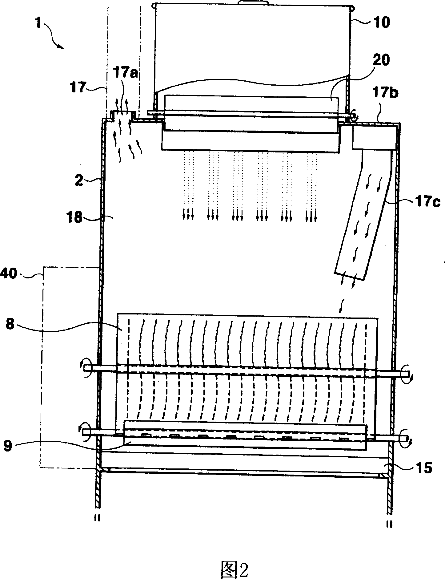 A device for manufacturing organic compost from excrement