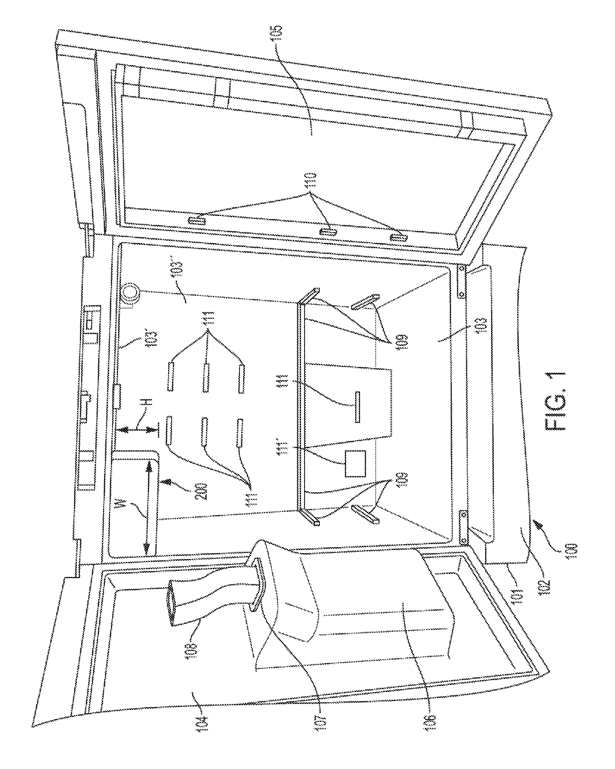 Ice making system and air flow circulation for slimline ice compartment