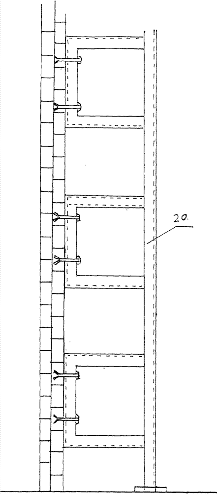 Curtain wall group solar water heater