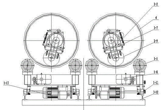 A barrel inner wall polishing machine