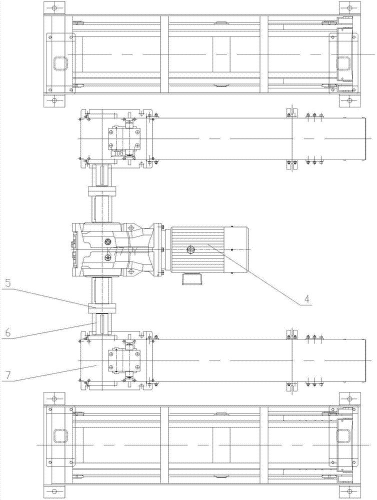 Flexible chain jacking device