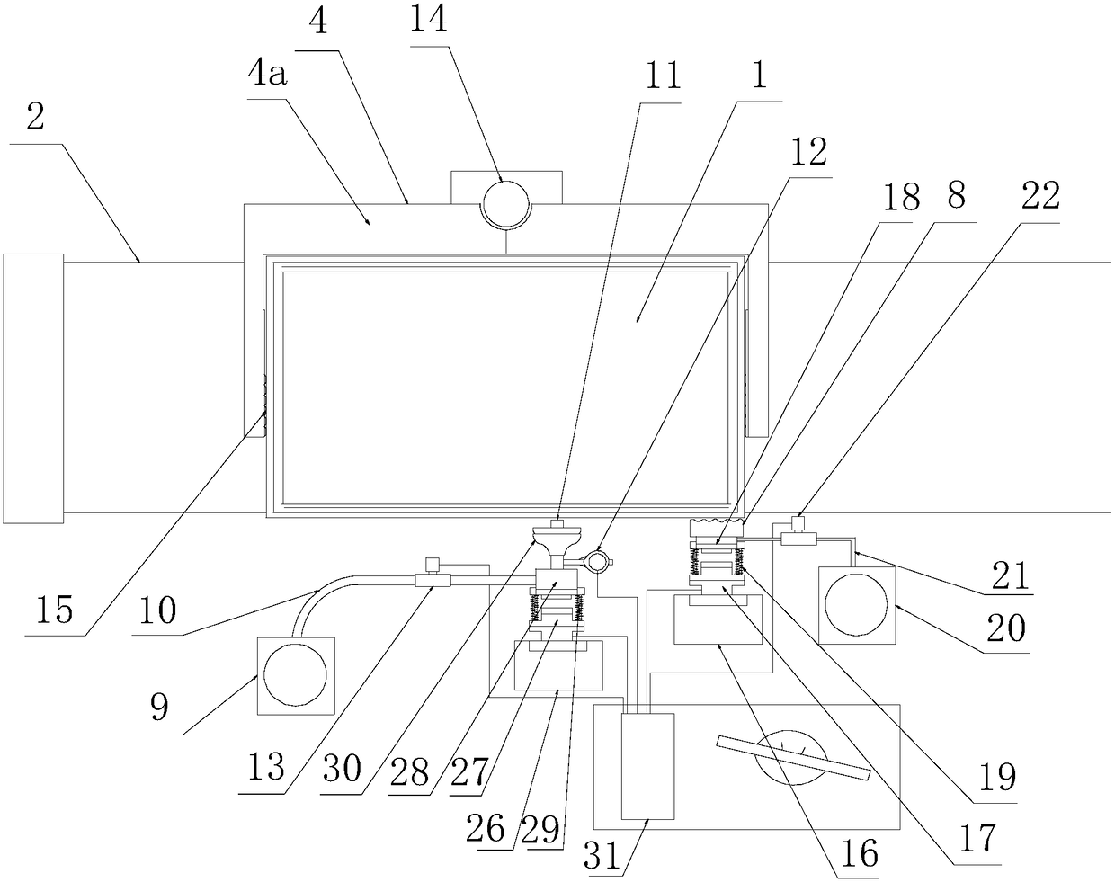 Automobile battery box air tightness automatic detection device