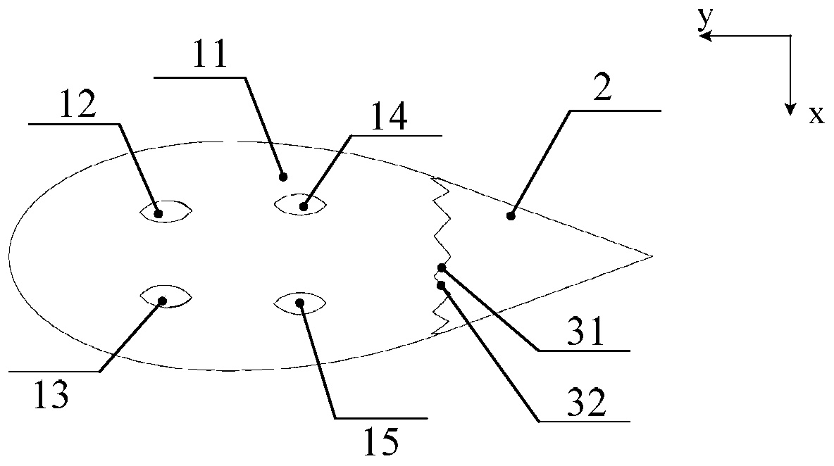 Low-scattering shell suitable for external field wind environment electromagnetic test and used for engine