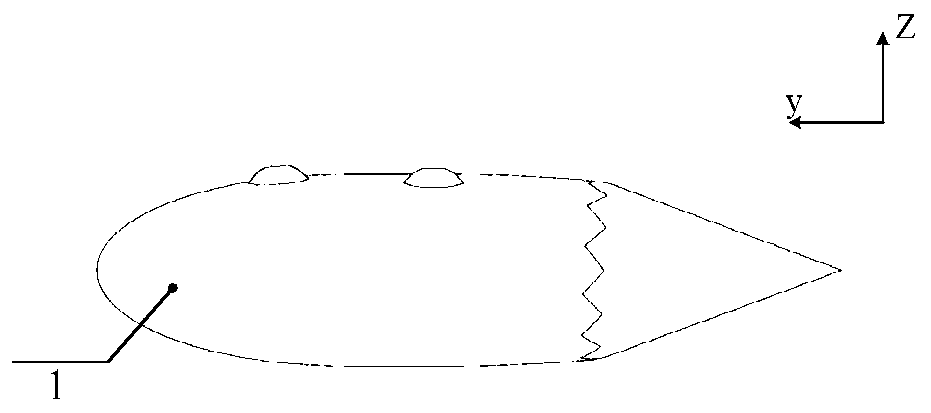 Low-scattering shell suitable for external field wind environment electromagnetic test and used for engine