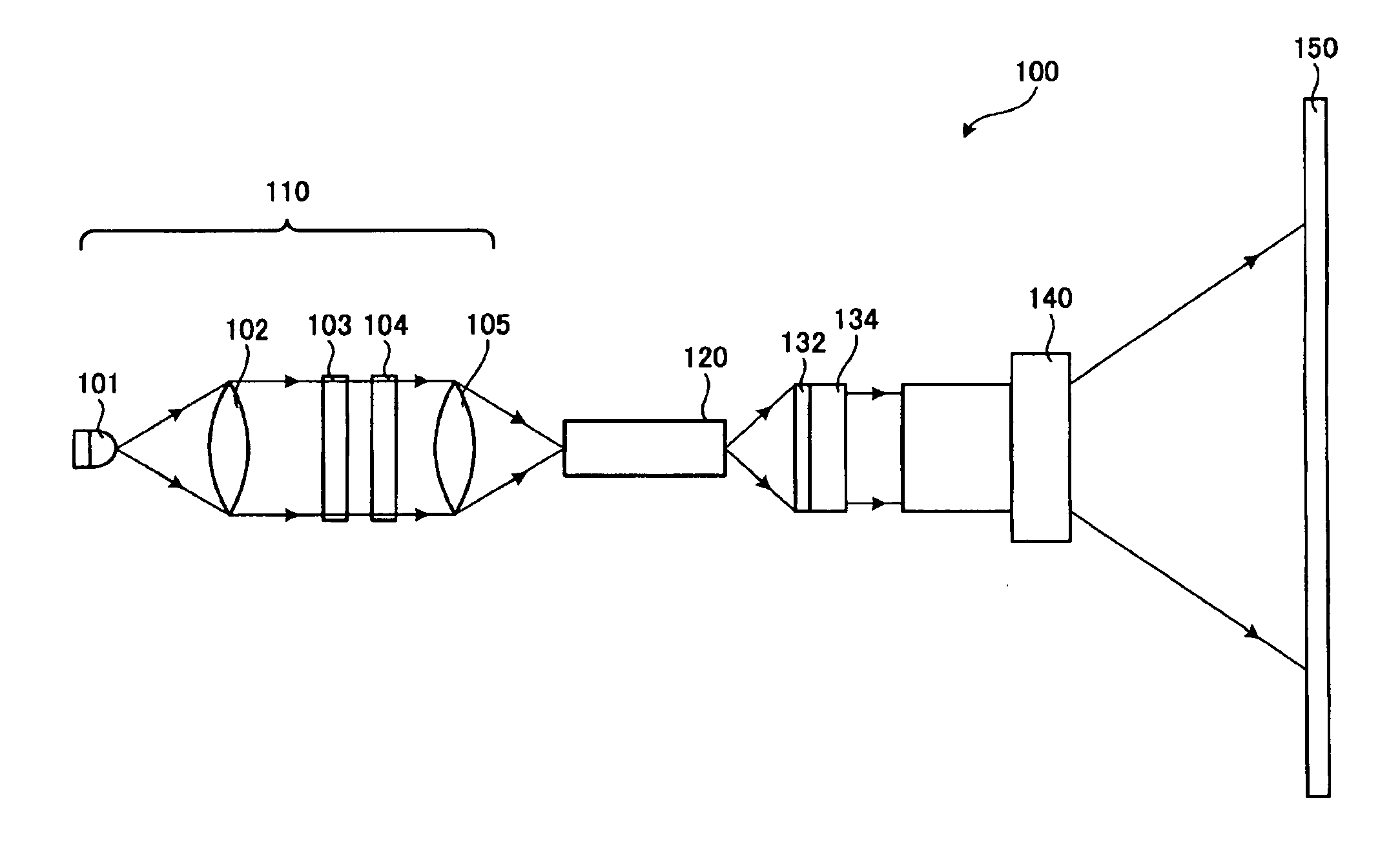 Illuminating device and projector