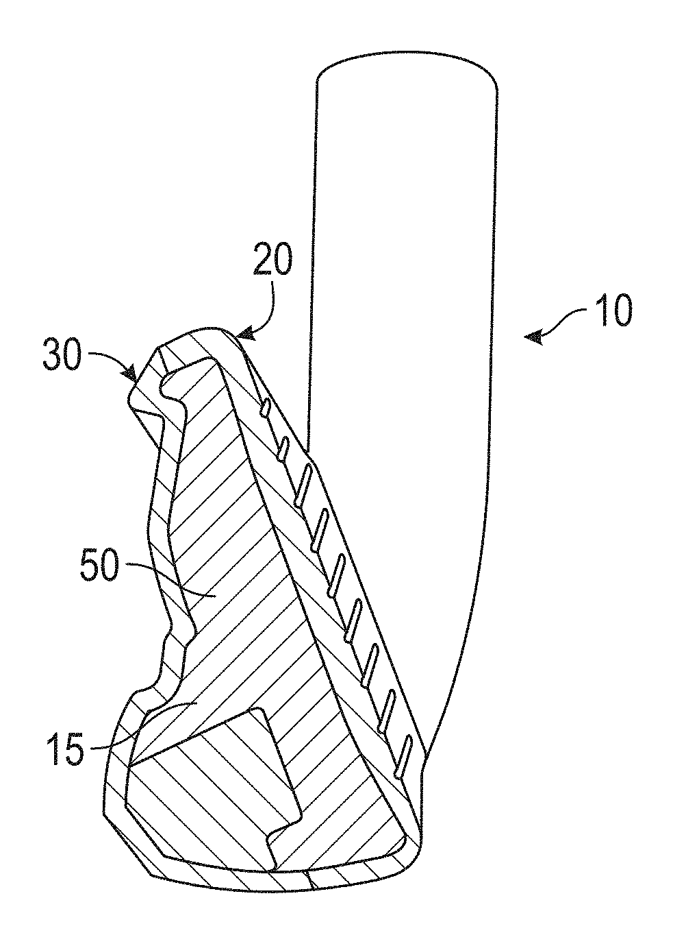 Golf club head comprising glass bubble fill material