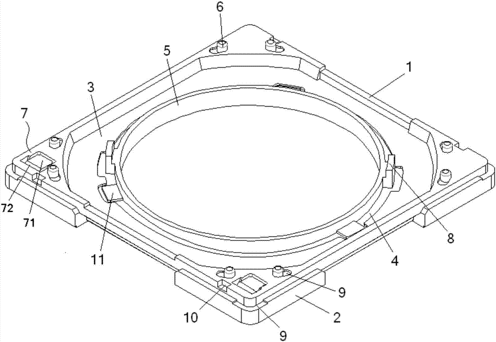 VCM (voice coil motor) lower cover structure facilitating terminal mounting