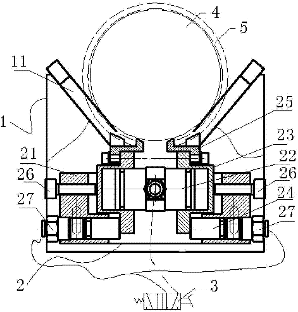 Assembling device of piston ring