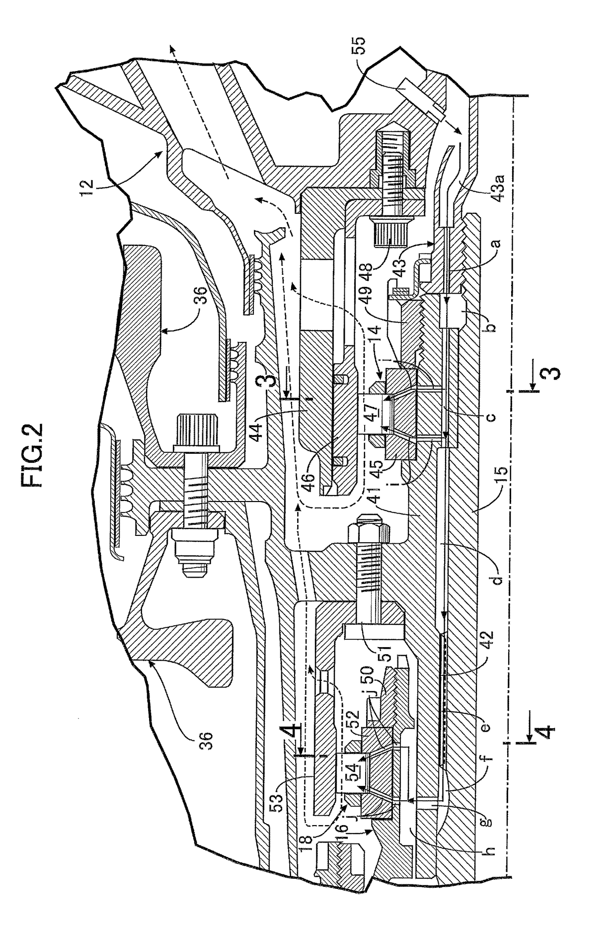 Bearing lubricating structure for gas turbine engine