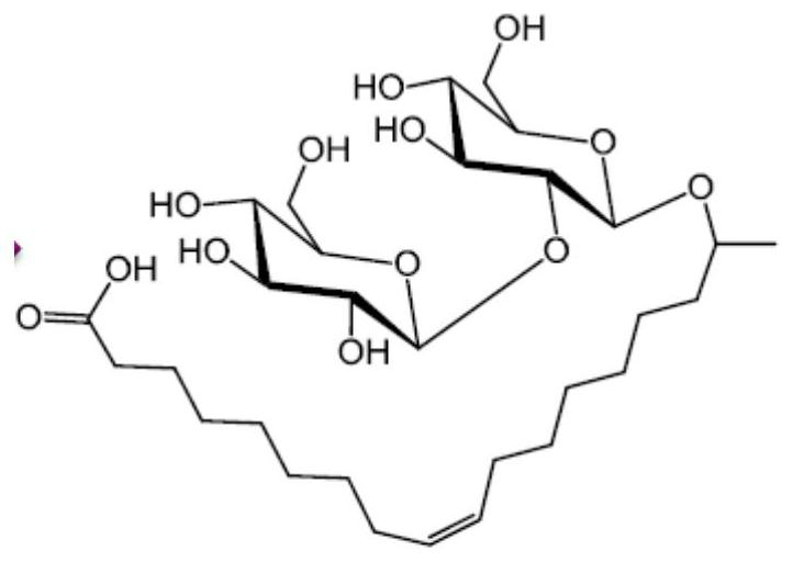 Sophorolipid deacetylation modification method and sophorolipid