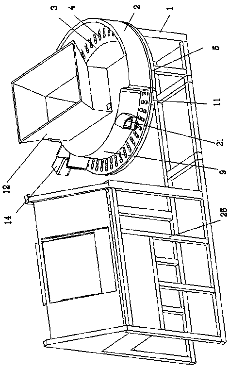 Annular conveyor for hollow capsules