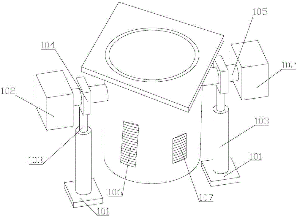 Lifting type electric induction furnace with adjustable height