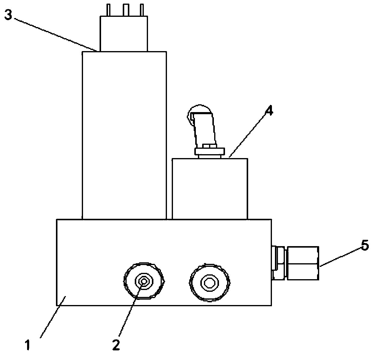 A non-leakage electro-mechanical dual-purpose parking valve group