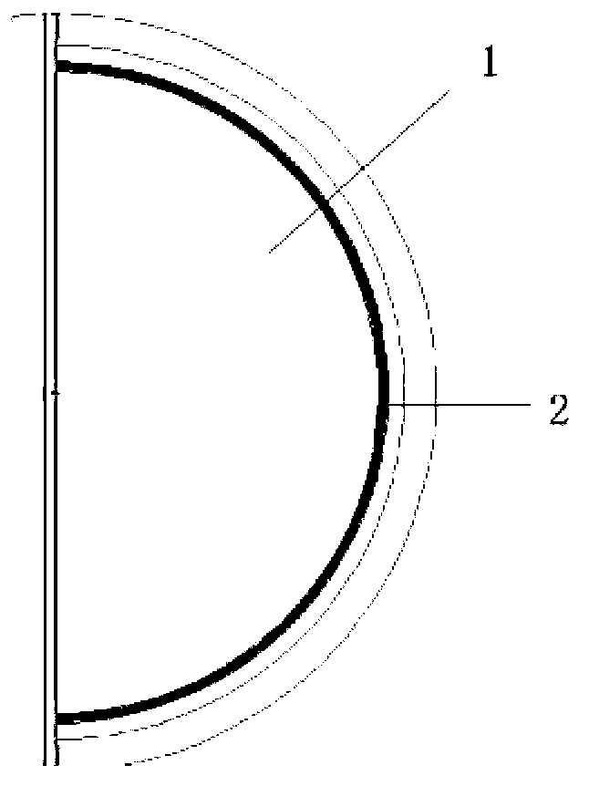 Subcritical wrapping layer of transmutation of pressure pipe type long-lived fission product