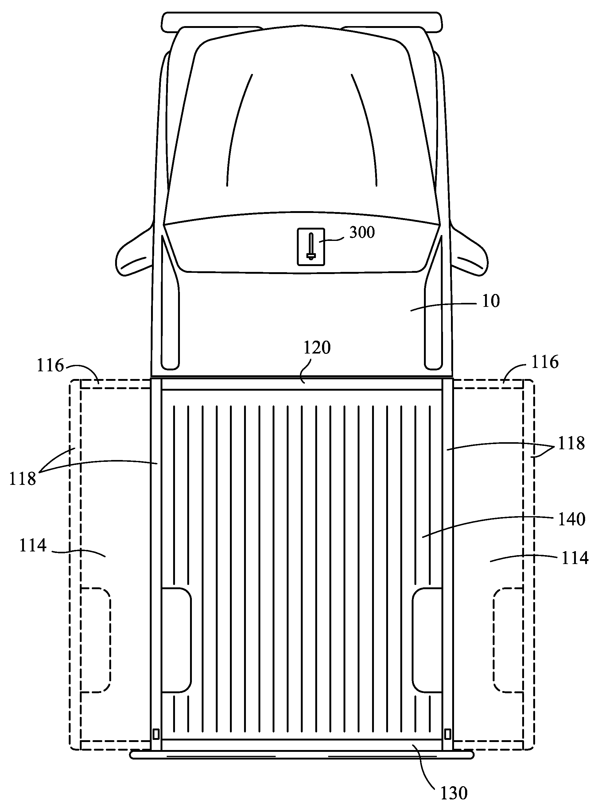 Expandable truck bed