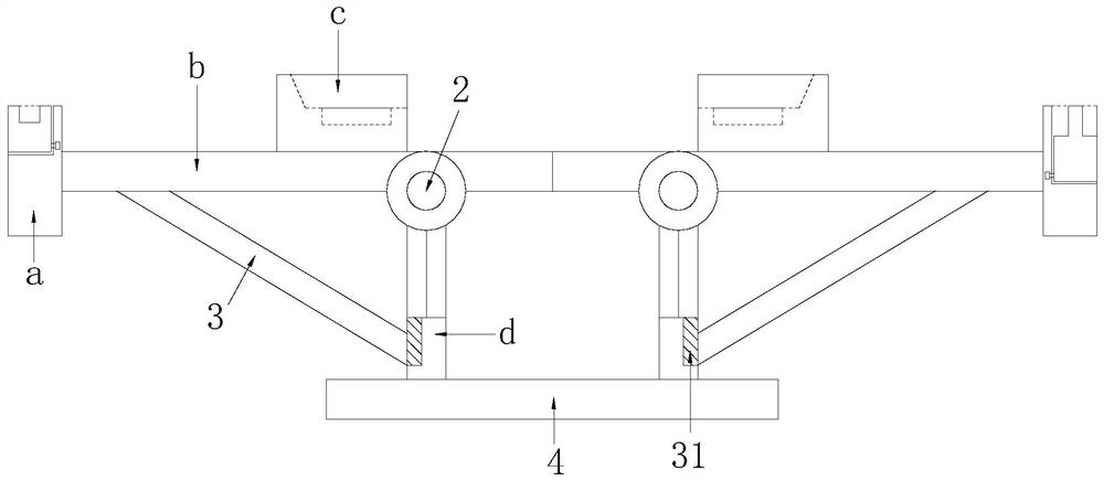 A bridge construction support bracket