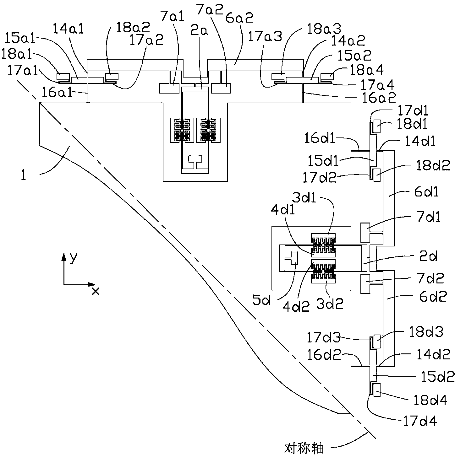 Silicon micro-resonant type accelerometer