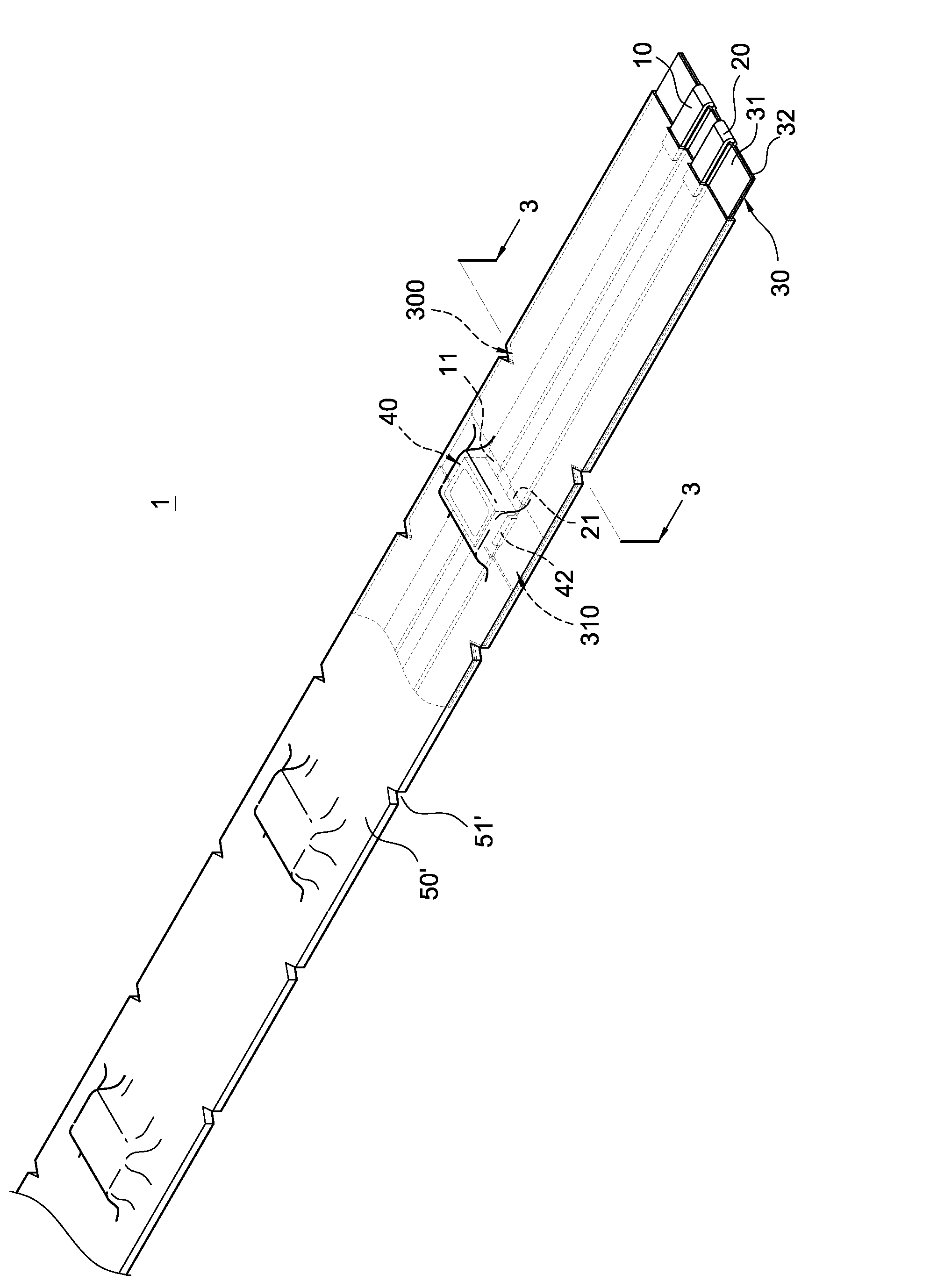 Lamp strip covering structure