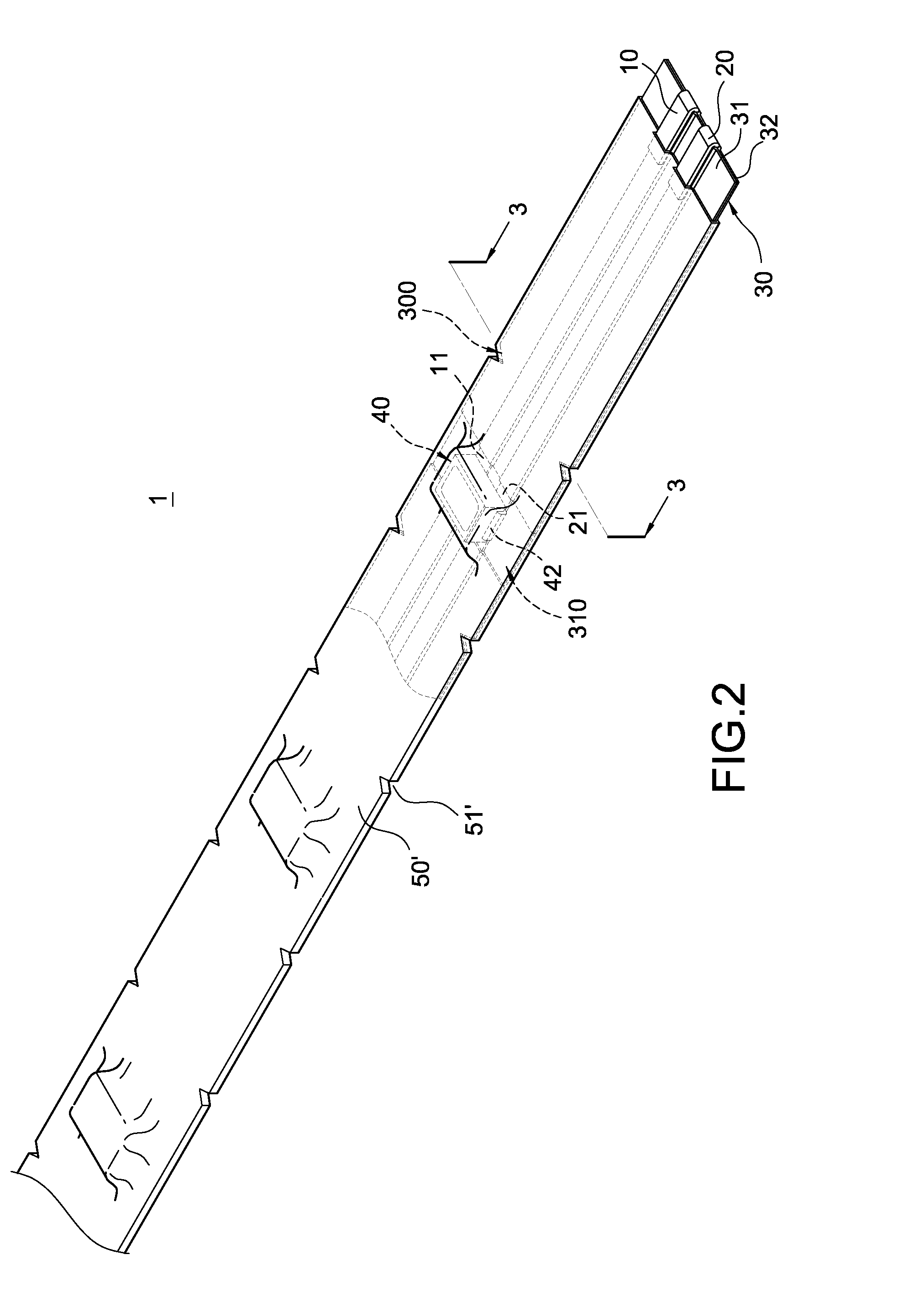 Lamp strip covering structure