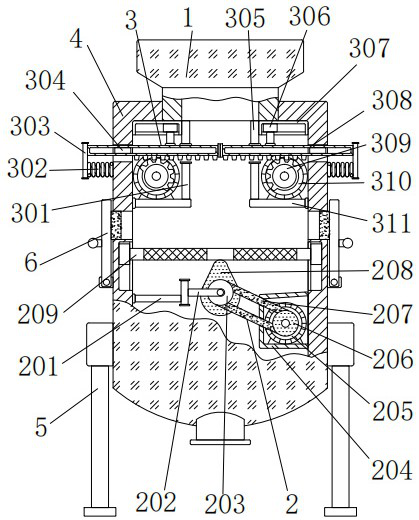 Filtering device for producing water body modifier