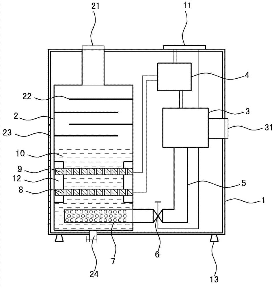 Air purification method and air purification device using same