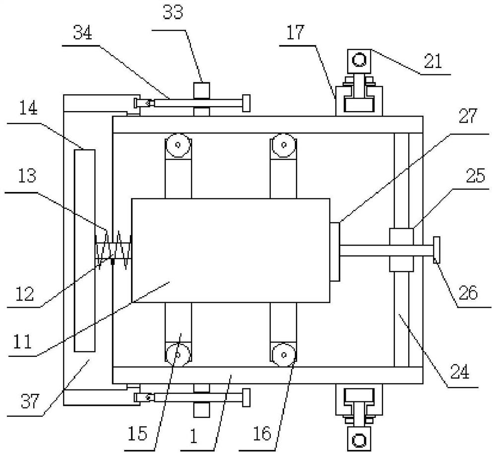 Protection device for building foundation pit displacement monitoring and supporting based on capacitance change