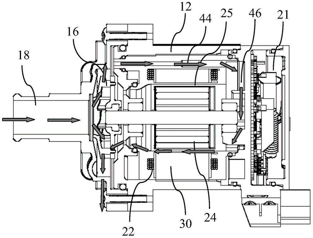 Electric fluid pump and motor stator structure therefor