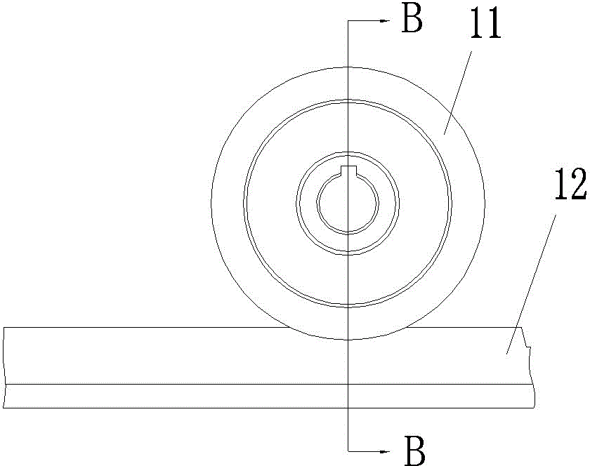 Track-type crane and running mechanism thereof