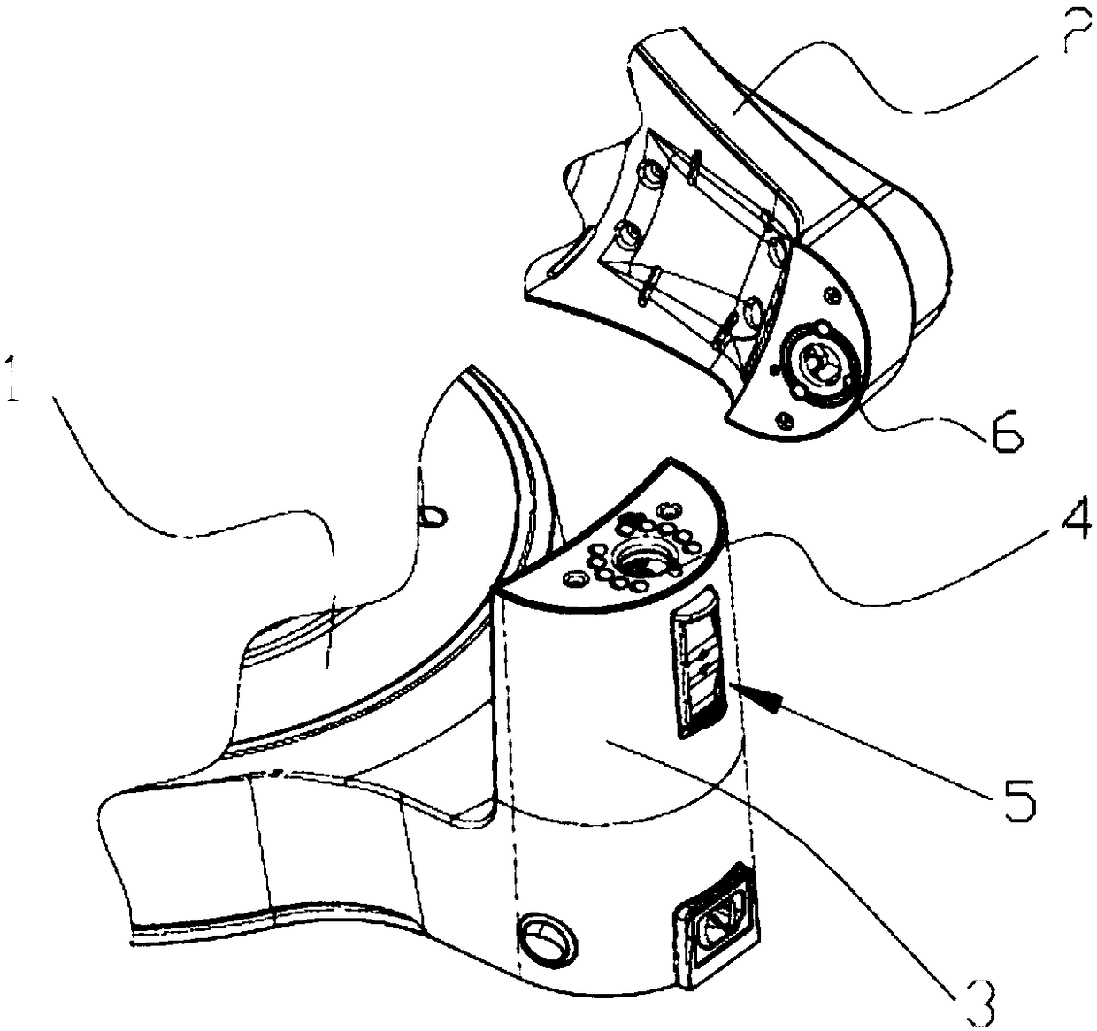 Locking structure of rotary cooker