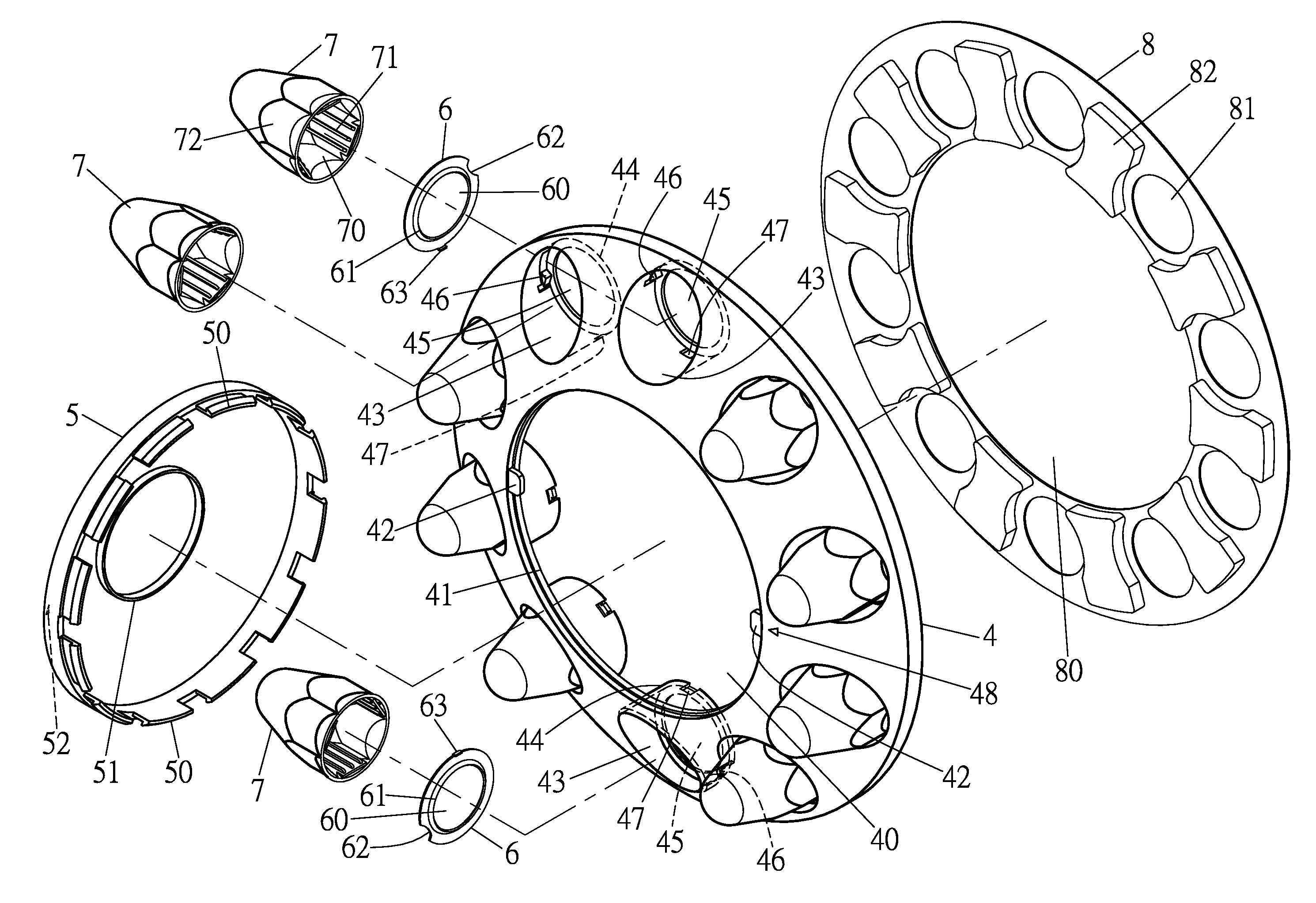 Wheel cover for truck front wheels