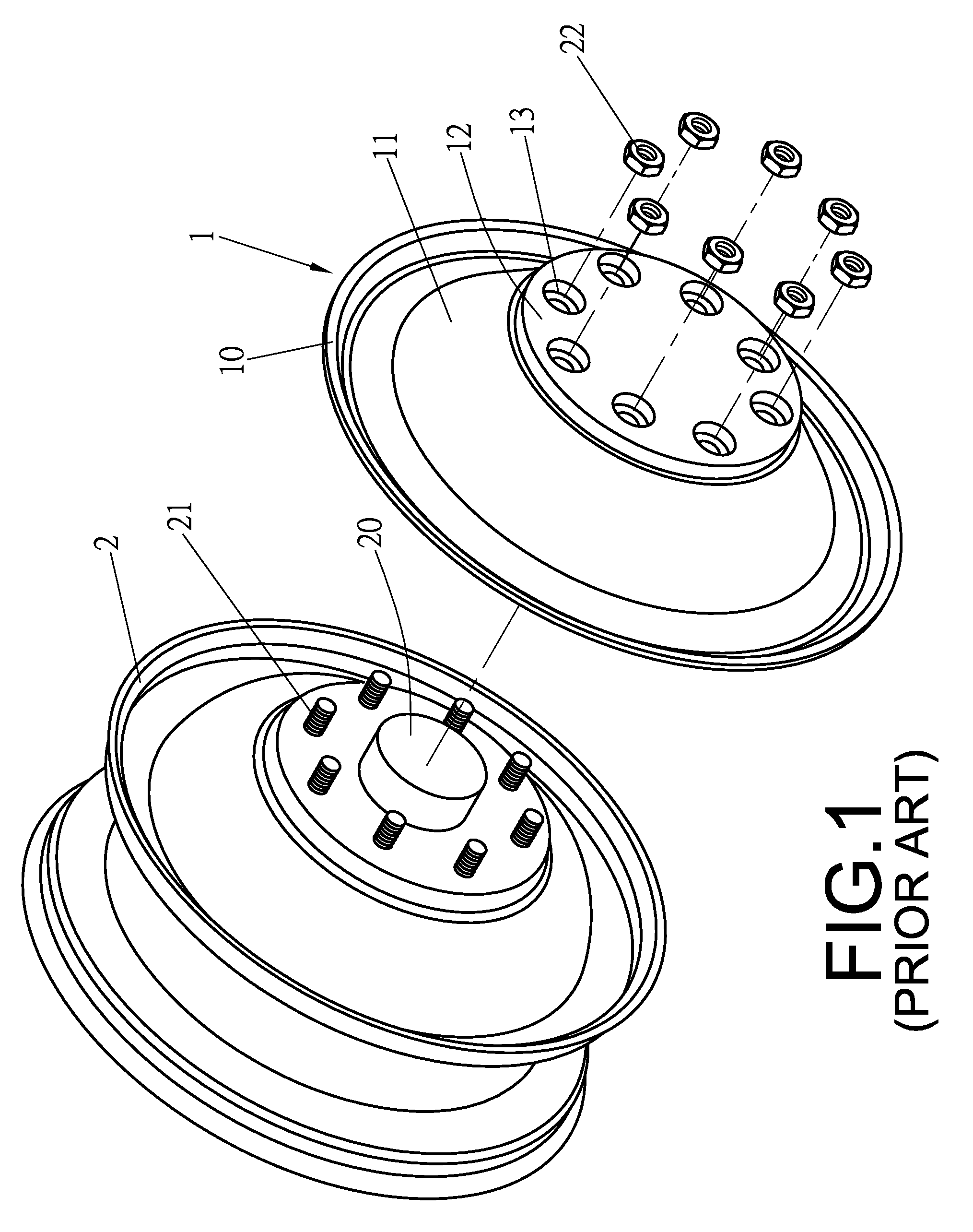 Wheel cover for truck front wheels